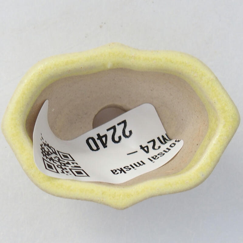 Mini-Bonsaischale 4,5 x 3 x 2,5 cm, gelb