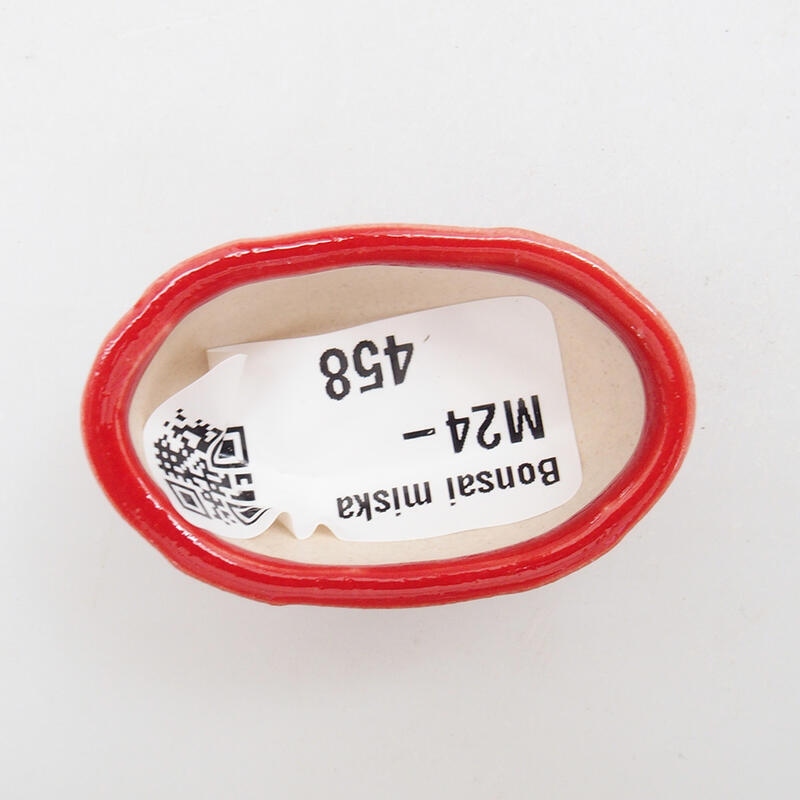 Mini-Bonsaischale 4,5 x 3 x 2 cm, Farbe rot