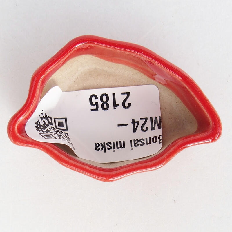 Mini-Bonsaischale 4,5 x 3 x 2 cm, Farbe rot