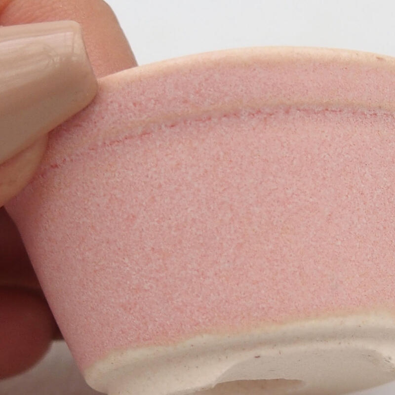 Mini-Bonsaischale 4,5 x 4,5 x 2,5 cm, rosa