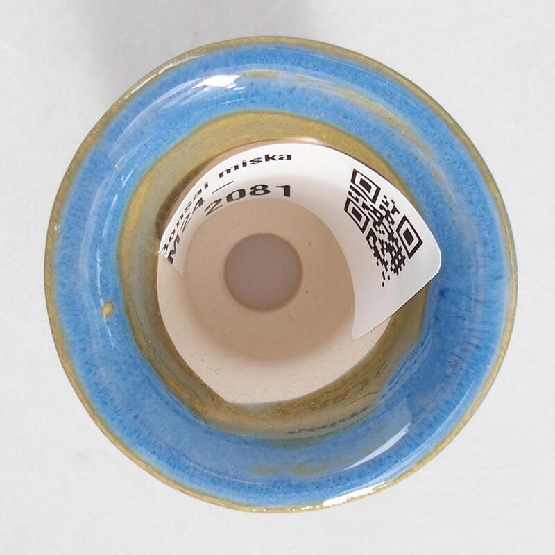 Mini-Bonsaischale 4,5 x 4,5 x 4 cm, Farbe blau