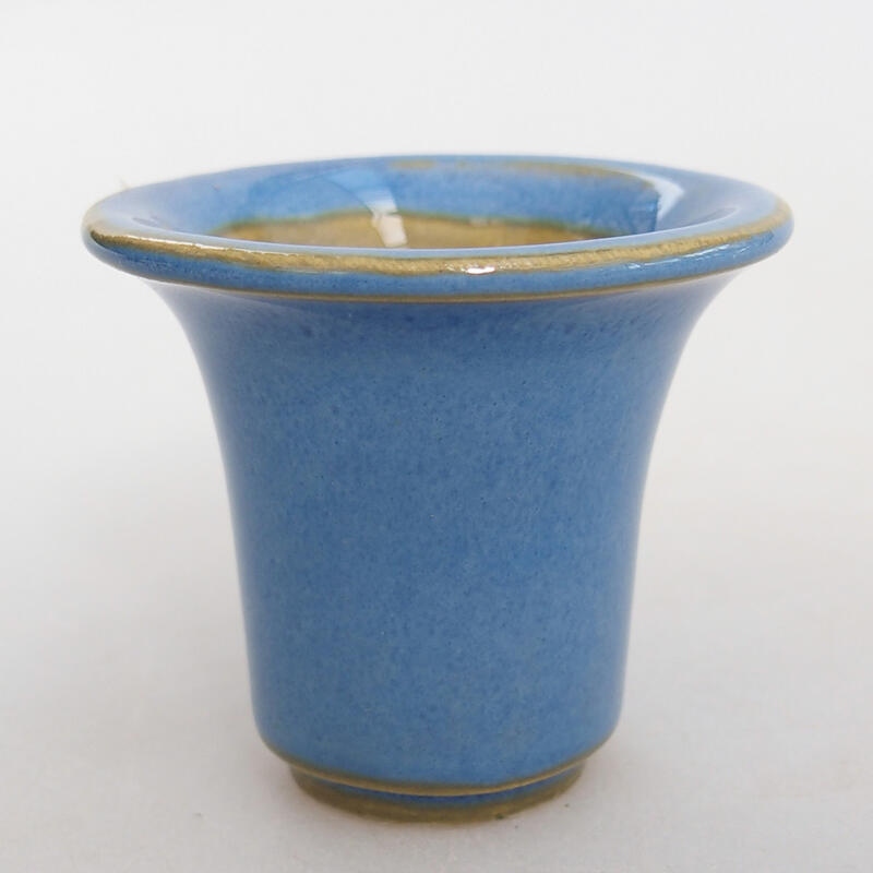 Mini-Bonsaischale 4,5 x 4,5 x 4 cm, Farbe blau