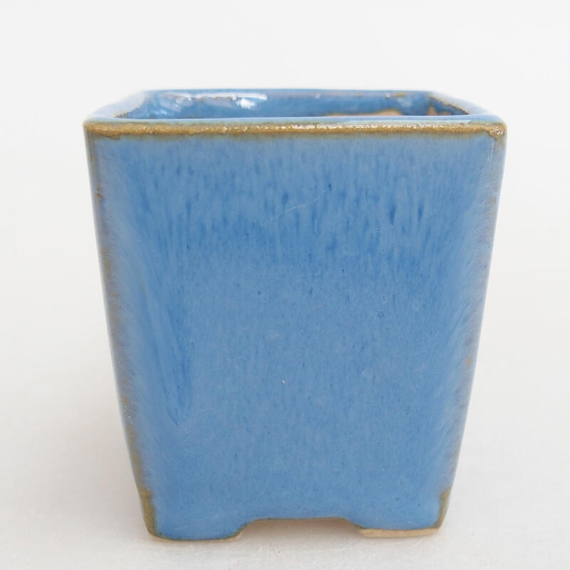 Mini-Bonsaischale 4,5 x 4,5 x 5 cm, Farbe blau