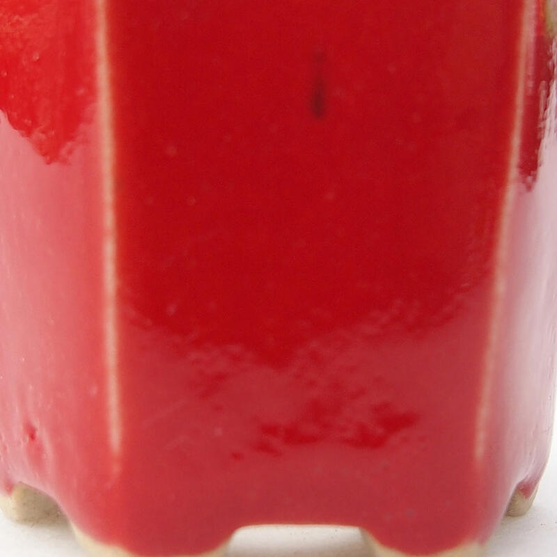 Mini-Bonsaischale 4,5 x 4 x 3,5 cm, Farbe rot