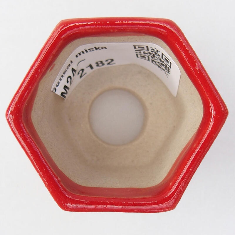 Mini-Bonsaischale 4,5 x 4 x 3,5 cm, Farbe rot