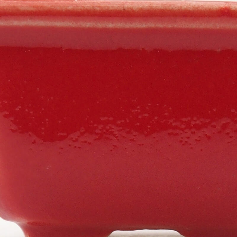 Mini-Bonsaischale 4 x 3,5 x 2,5 cm, Farbe rot
