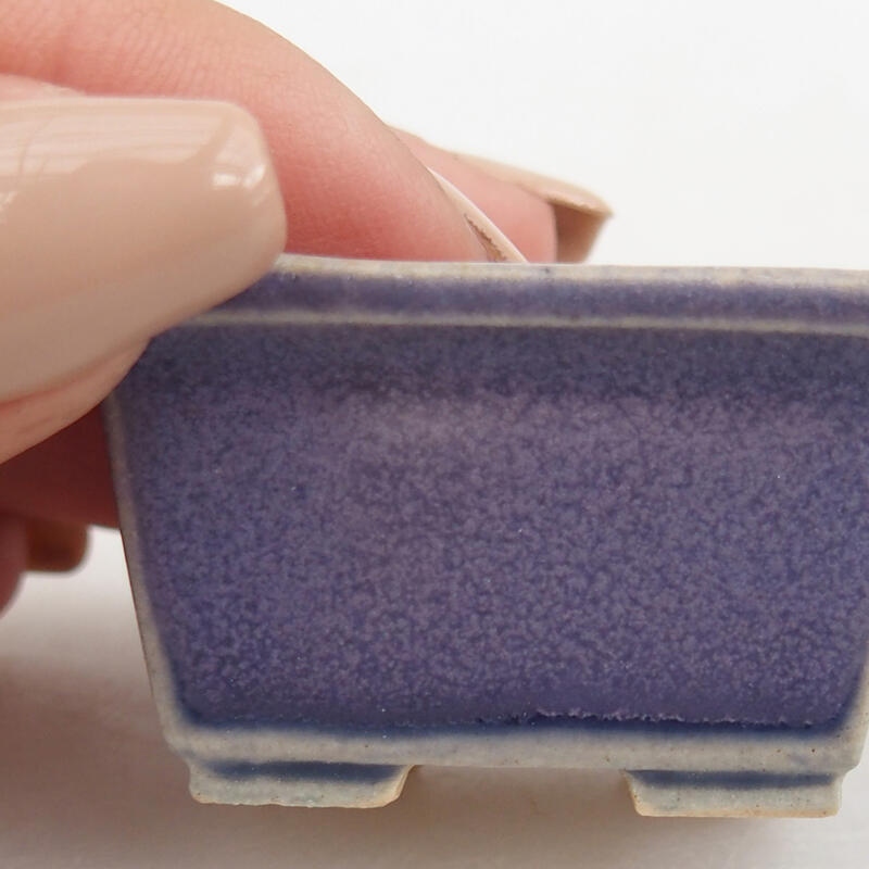 Mini-Bonsaischale 4 x 3,5 x 2 cm, Farbe lila