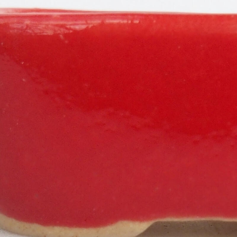 Mini-Bonsaischale 4 x 3 x 1,5 cm, Farbe rot