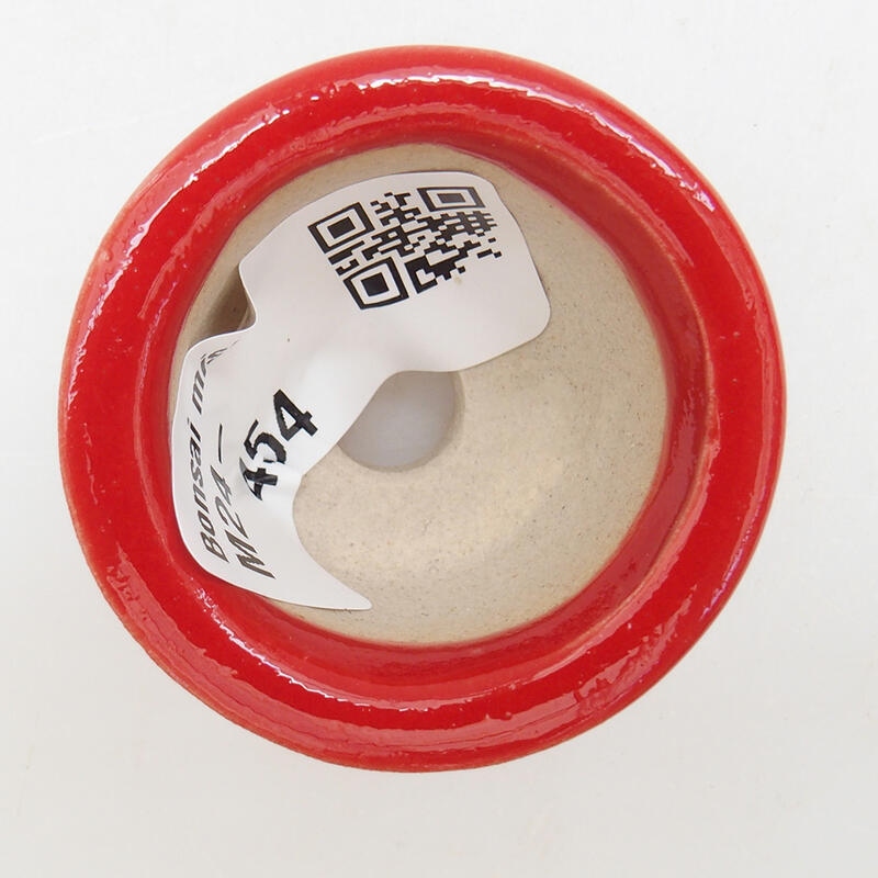 Mini-Bonsaischale 4 x 4 x 2,5 cm, Farbe rot