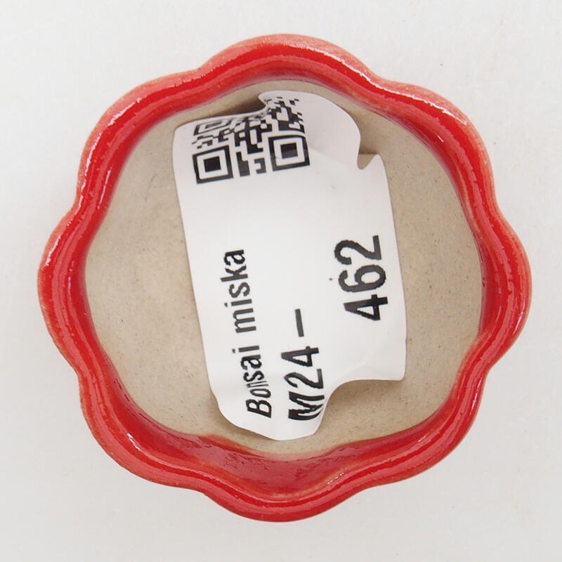 Mini-Bonsaischale 4 x 4 x 2 cm, Farbe rot