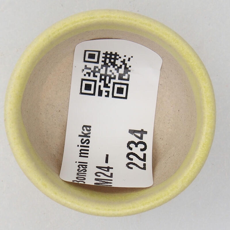 Mini-Bonsaischale 4 x 4 x 2 cm, gelb