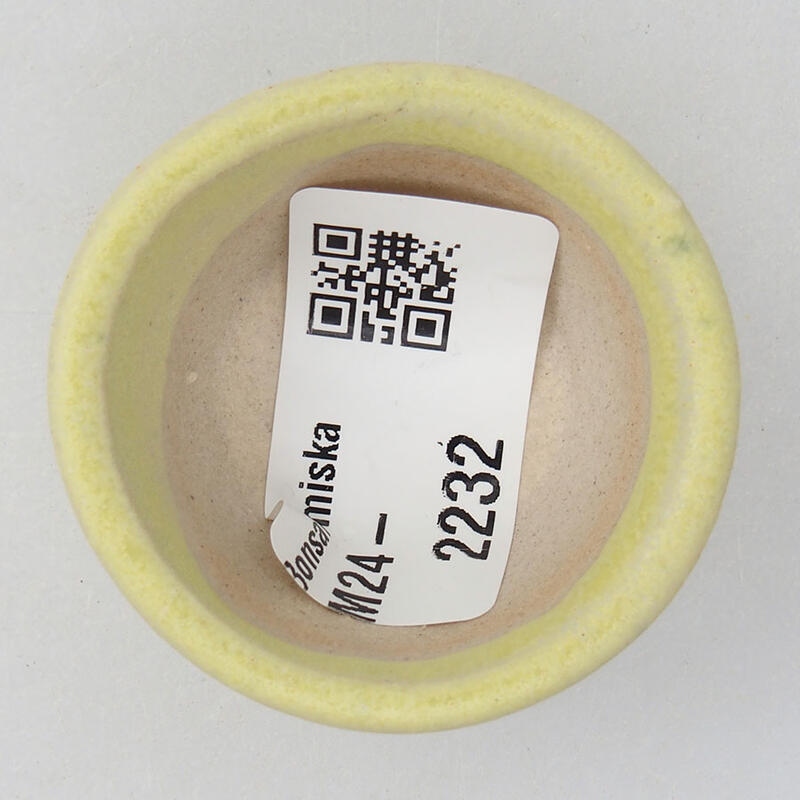 Mini-Bonsaischale 4 x 4 x 2 cm, gelb