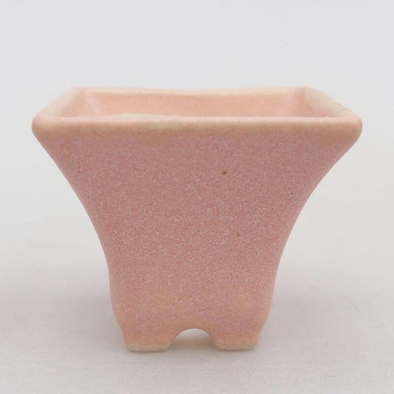 Mini-Bonsaischale 4 x 4 x 3,5 cm, rosa