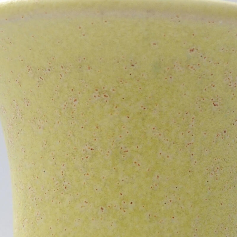 Mini-Bonsaischale 4 x 4 x 3,5 cm, gelb