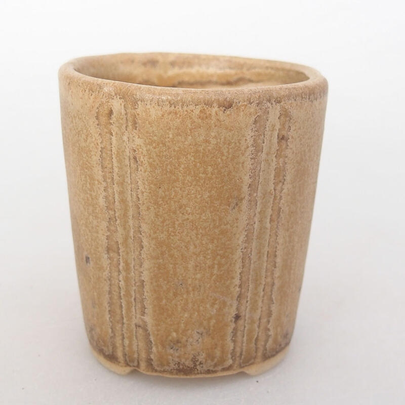 Mini-Bonsaischale 4 x 4 x 4,5 cm, braun