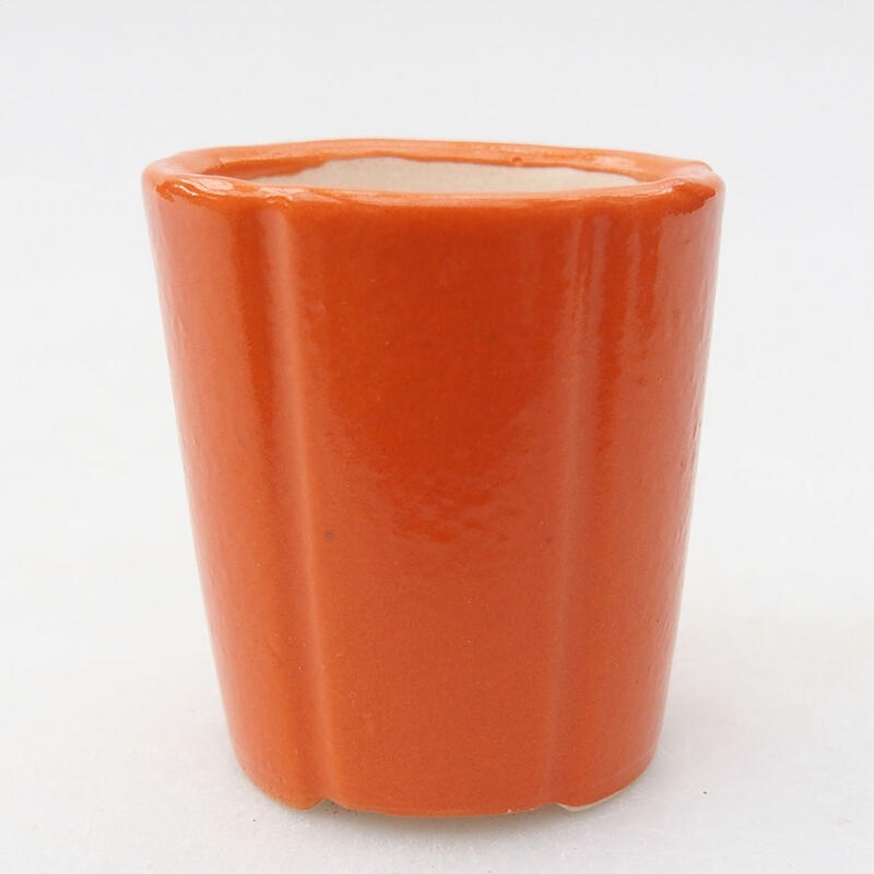 Mini-Bonsaischale 4 x 4 x 4,5 cm, orange
