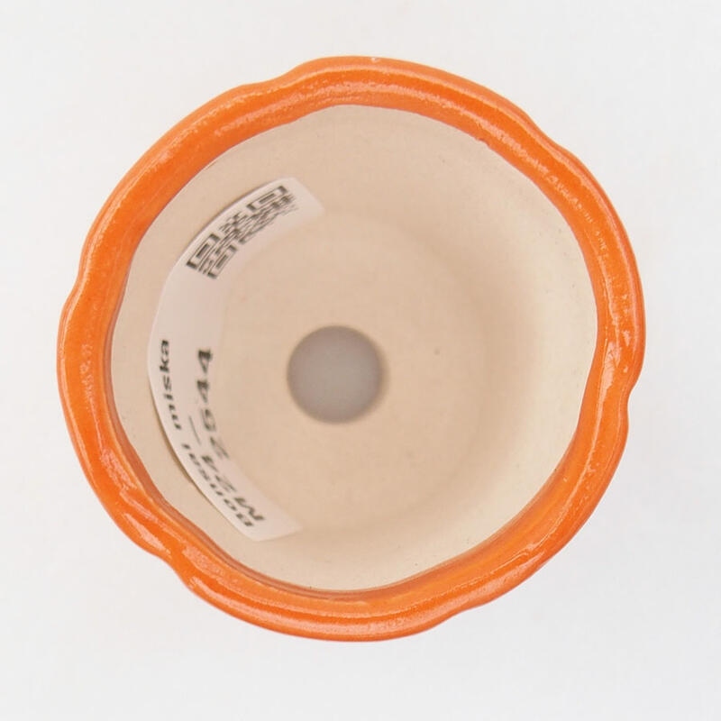 Mini-Bonsaischale 4 x 4 x 4,5 cm, orange