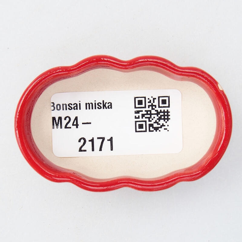 Mini-Bonsaischale 5,5 x 3 x 2 cm, Farbe rot