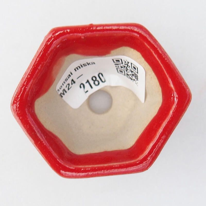 Mini-Bonsaischale 5,5 x 4,5 x 3 cm, Farbe rot