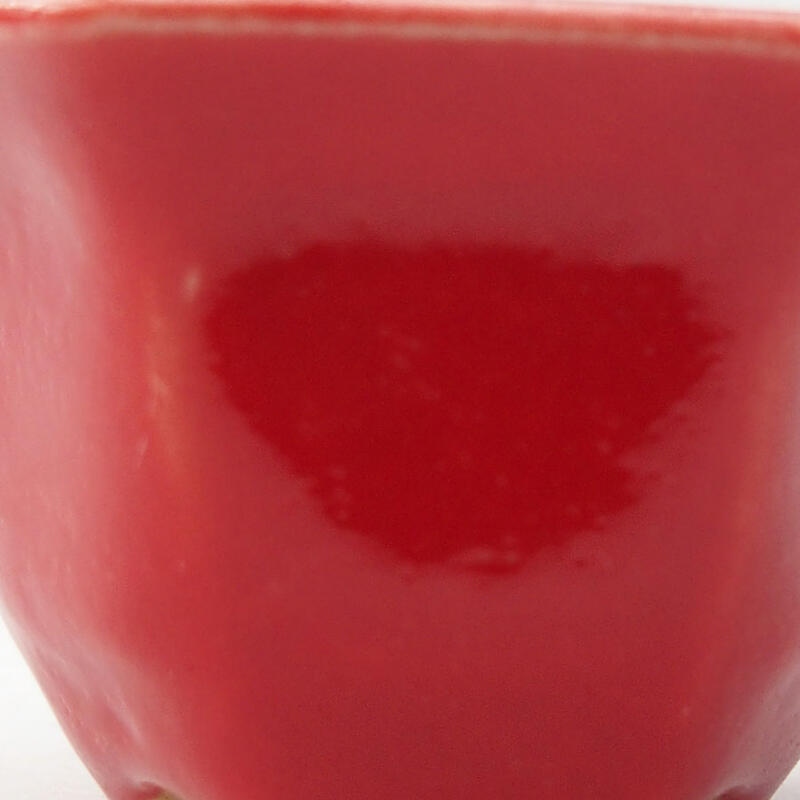 Mini-Bonsaischale 5,5 x 4,5 x 3 cm, Farbe rot