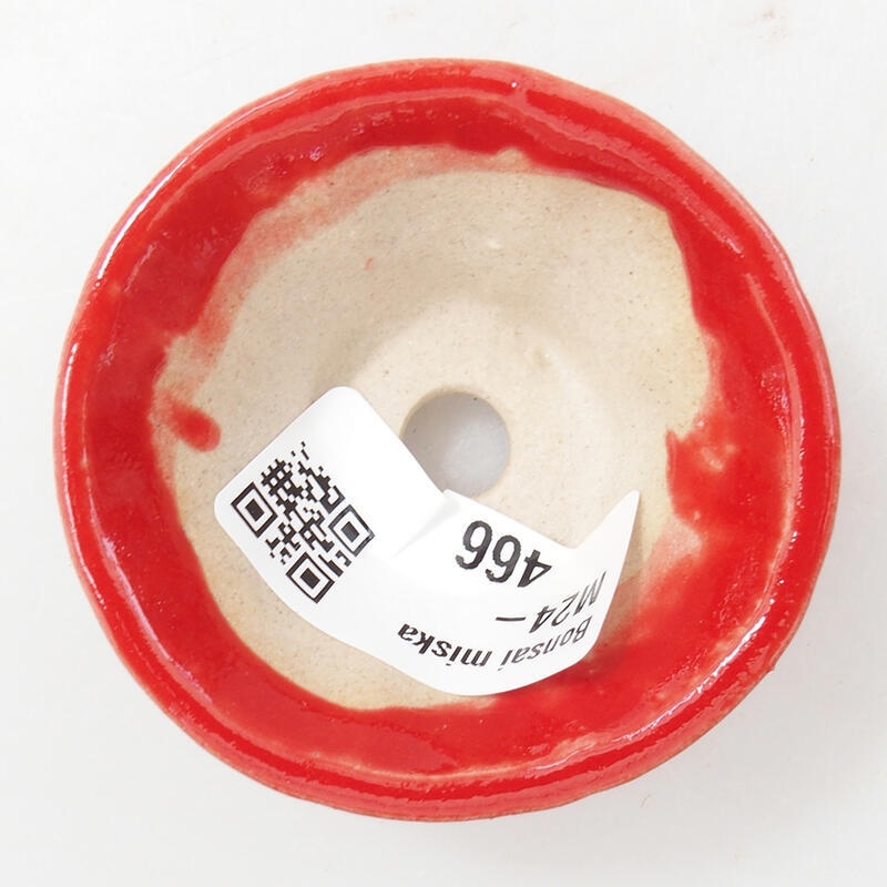 Mini-Bonsaischale 5,5 x 5,5 x 2,5 cm, Farbe rot