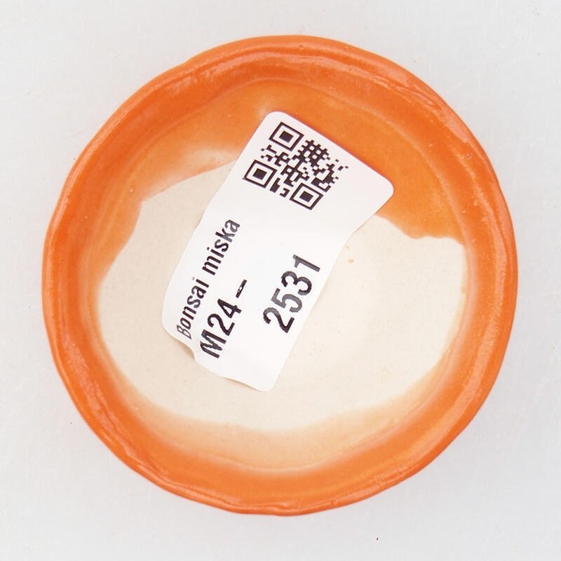 Mini-Bonsaischale 5,5 x 5,5 x 2,5 cm, orange