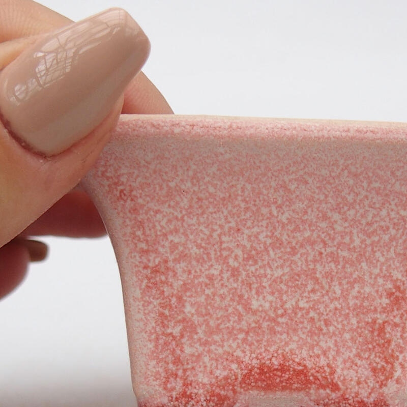 Mini-Bonsaischale 5,5 x 5,5 x 3,5 cm, rosa