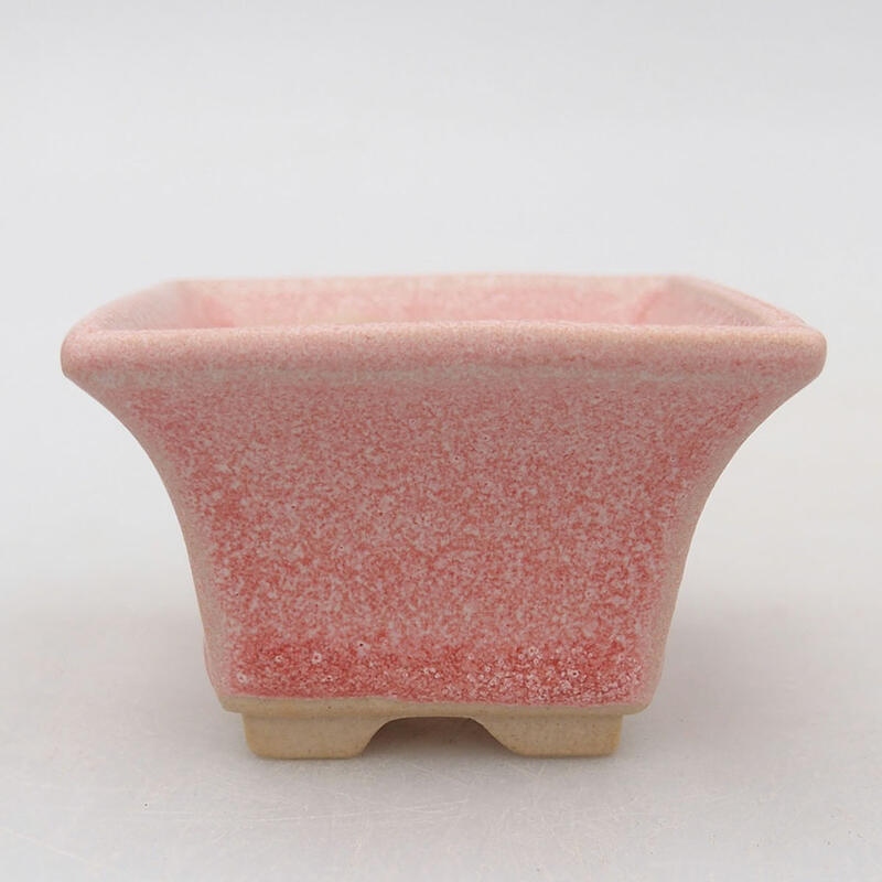 Mini-Bonsaischale 5,5 x 5,5 x 3,5 cm, rosa