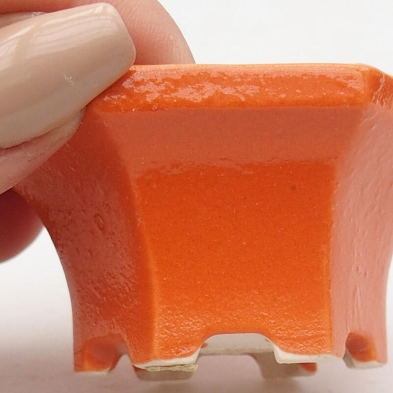 Mini-Bonsaischale 5,5 x 5 x 3 cm, orange
