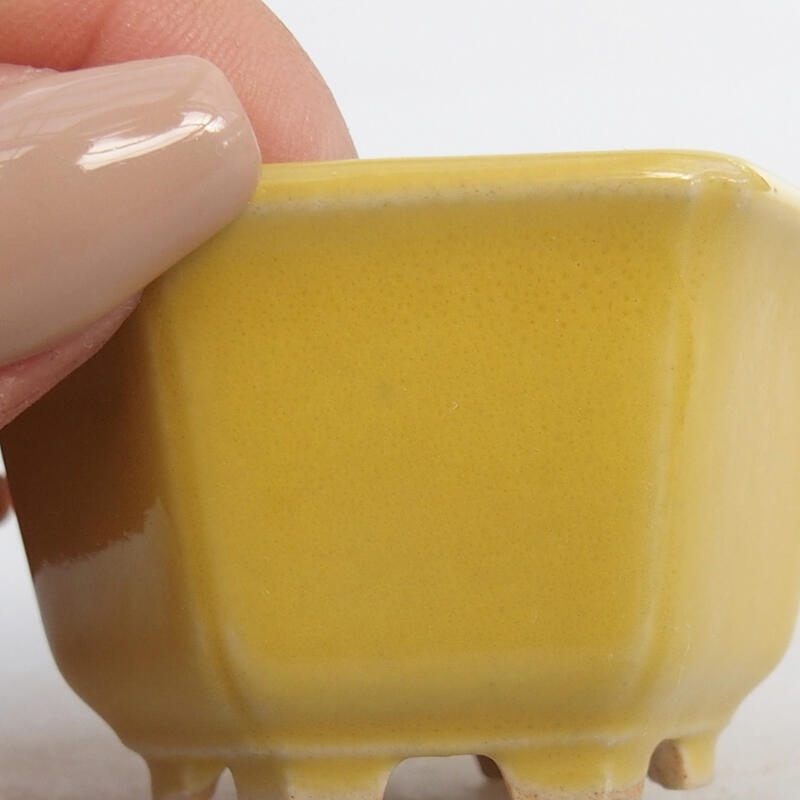 Mini-Bonsaischale 5,5 x 5 x 3 cm, gelb