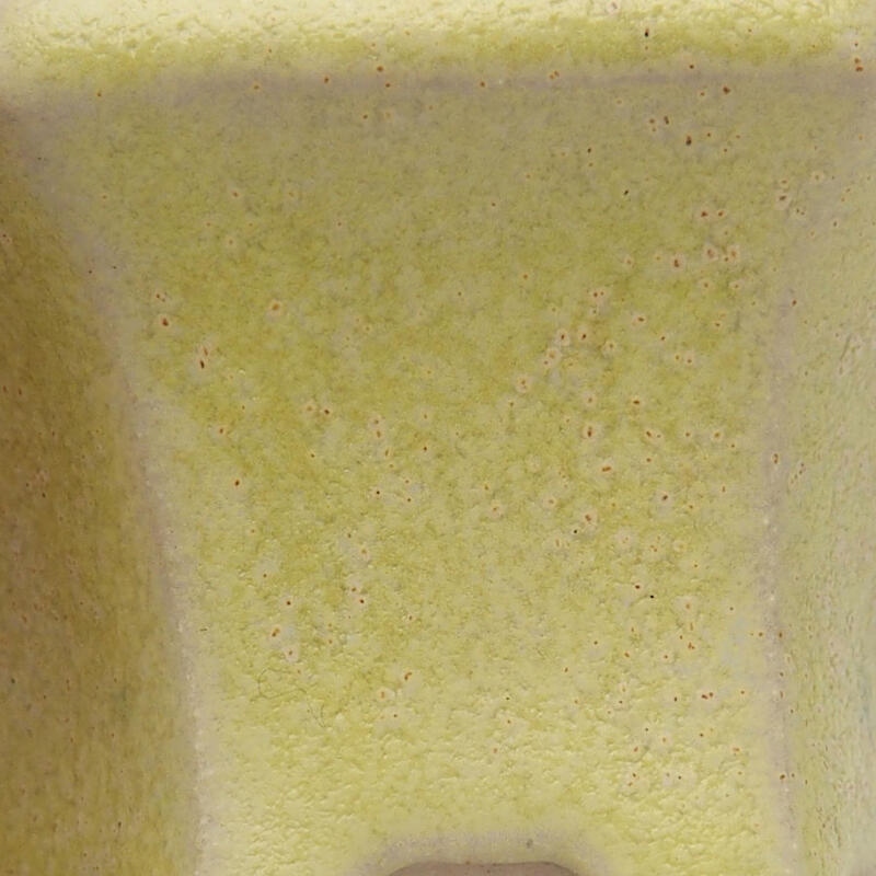 Mini-Bonsaischale 5 x 5 x 2,5 cm, gelb