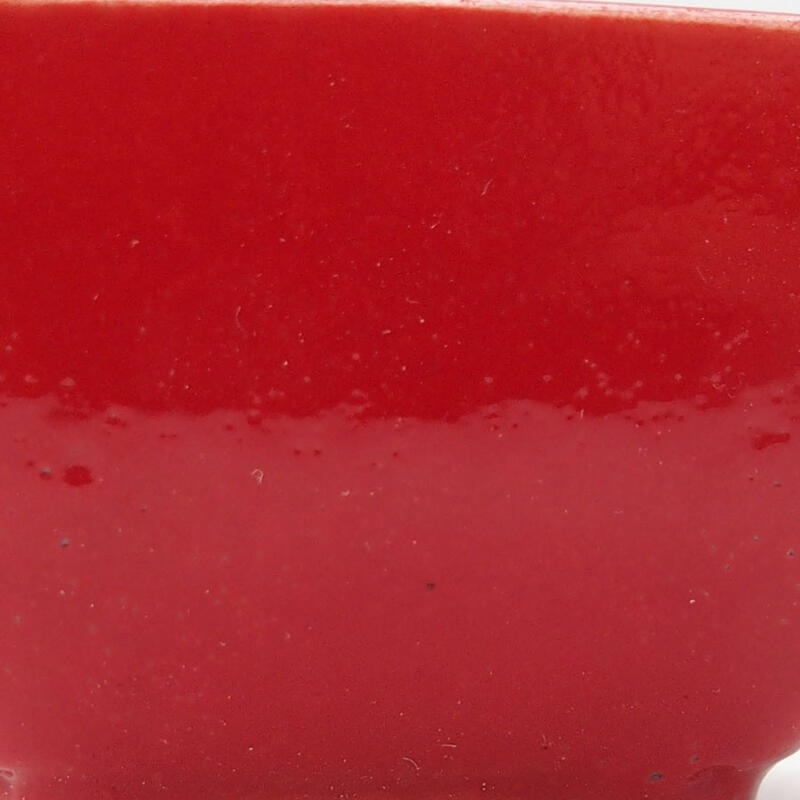Mini-Bonsaischale 5 x 5 x 3 cm, Farbe rot