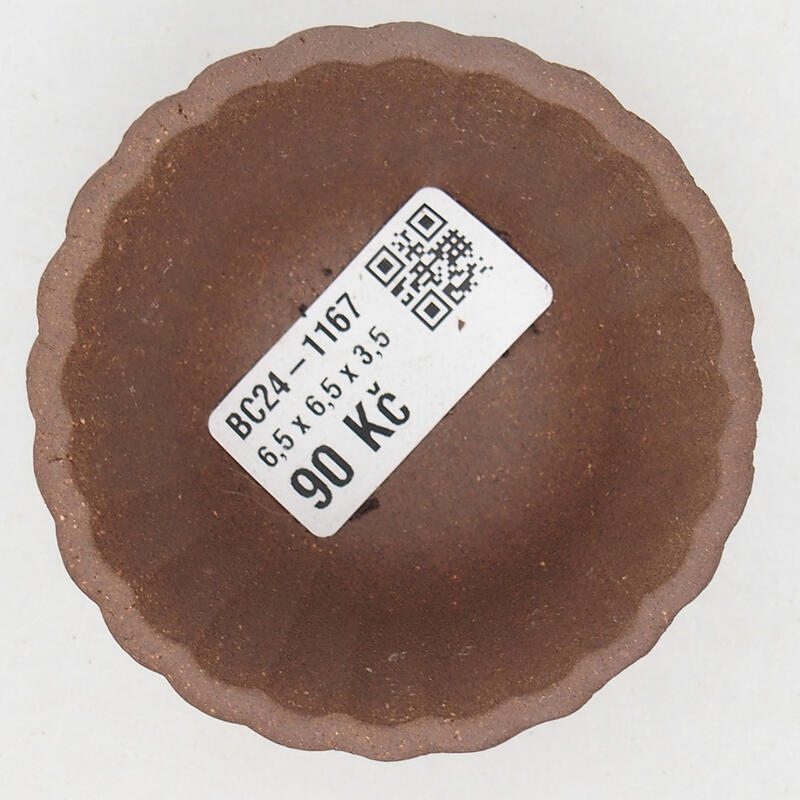 Mini-Bonsaischale 6,5 x 6,5 x 4 cm, braun