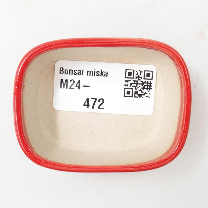 Mini-Bonsaischale 6 x 4,5 x 2,5 cm, Farbe rot
