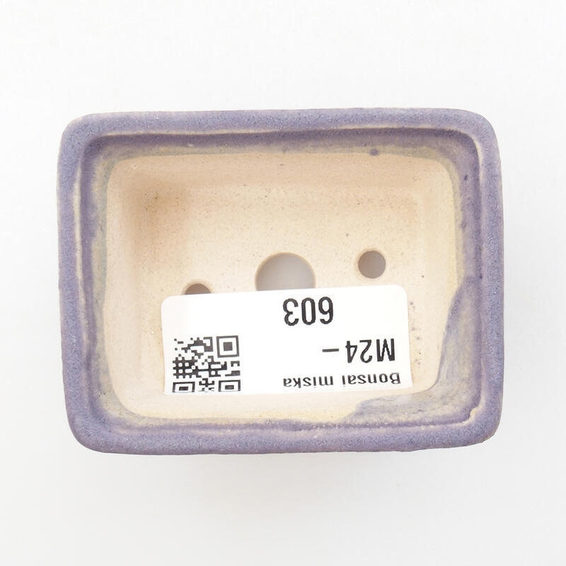 Mini-Bonsaischale 6 x 4,5 x 2,5 cm, Farbe lila