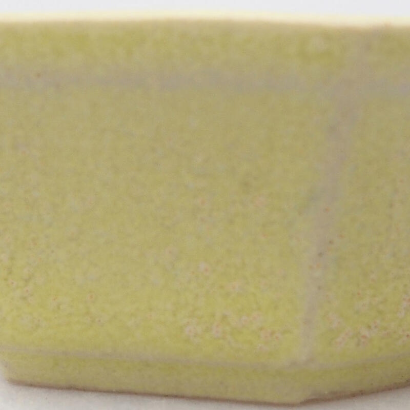 Mini-Bonsaischale 6 x 5,5 x 2 cm, gelb