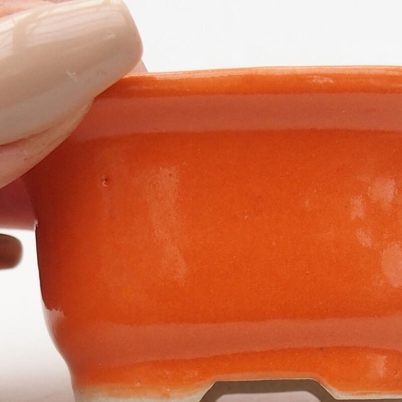 Mini-Bonsaischale 6 x 5 x 3 cm, orange