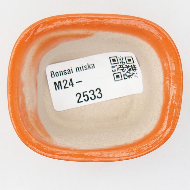 Mini-Bonsaischale 6 x 5 x 3 cm, orange