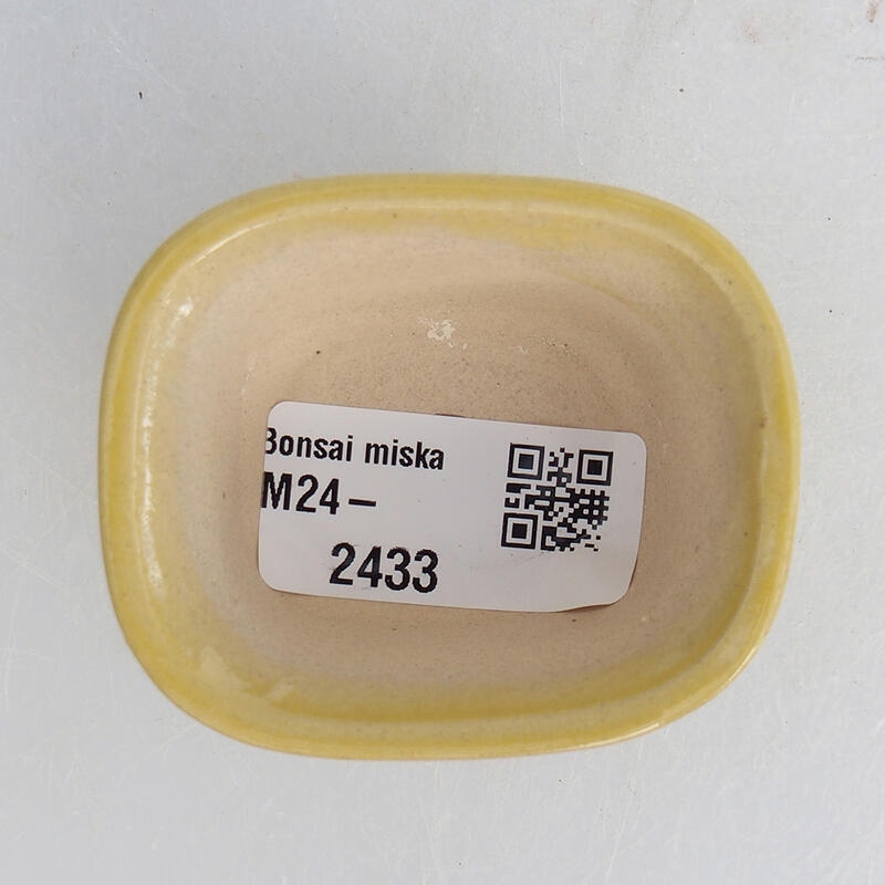Mini-Bonsaischale 6 x 5 x 3 cm, gelb