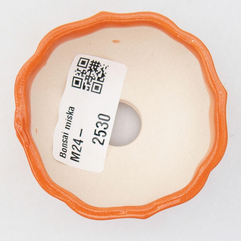 Mini-Bonsaischale 6 x 6 x 3 cm, orange