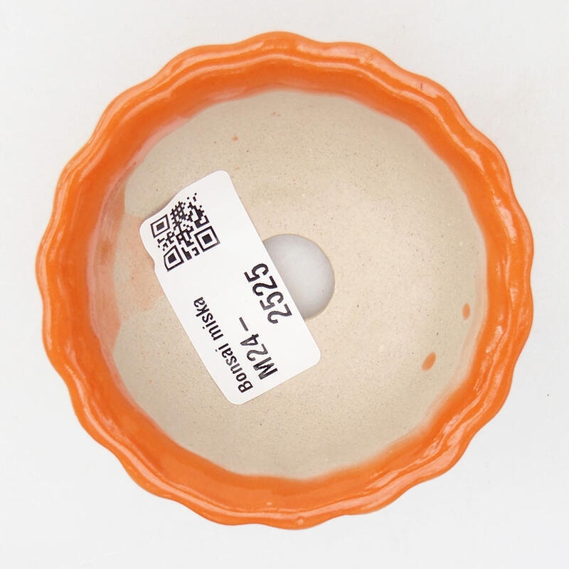 Mini-Bonsaischale 7 x 7 x 3,5 cm, orange