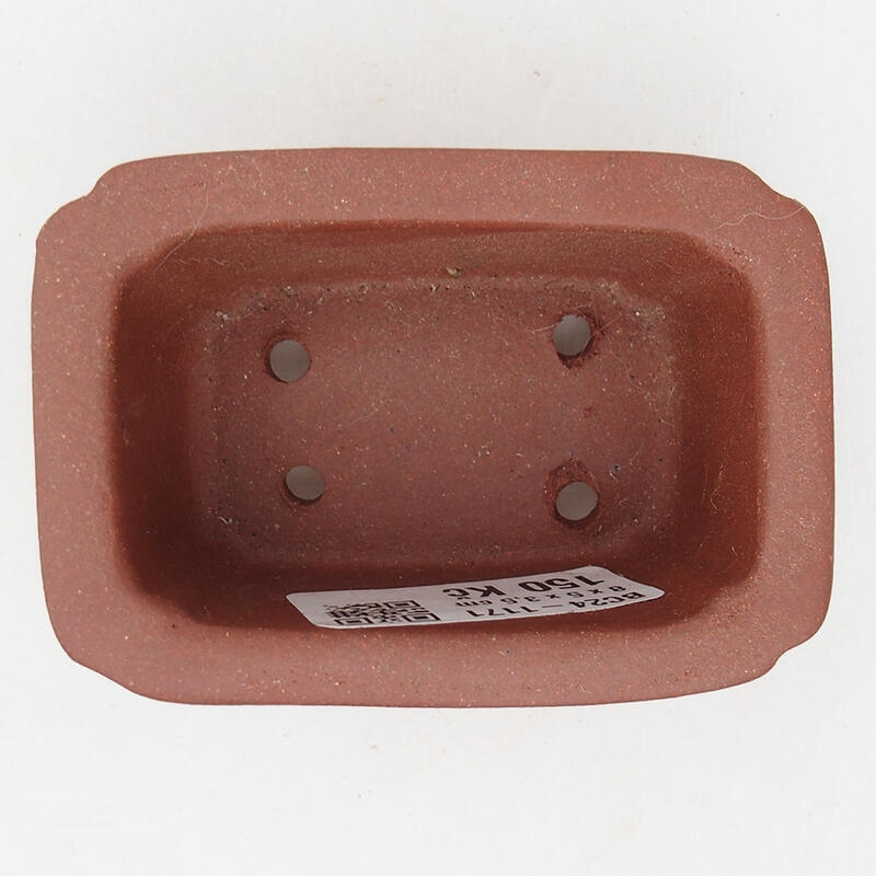 Mini-Bonsaischale 8 x 5,5 x 4 cm, ziegelfarben