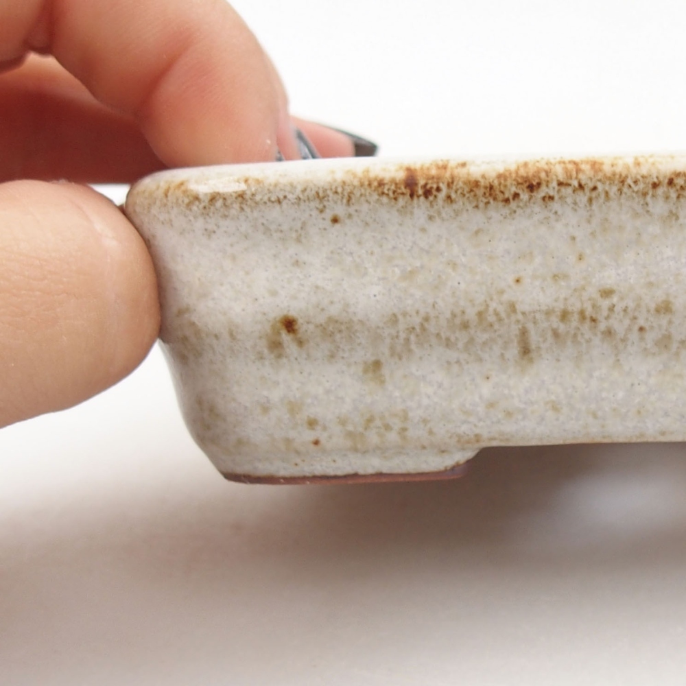 Bonsaischale aus Keramik 15,5 x 12 x 6 cm, Farbe blau