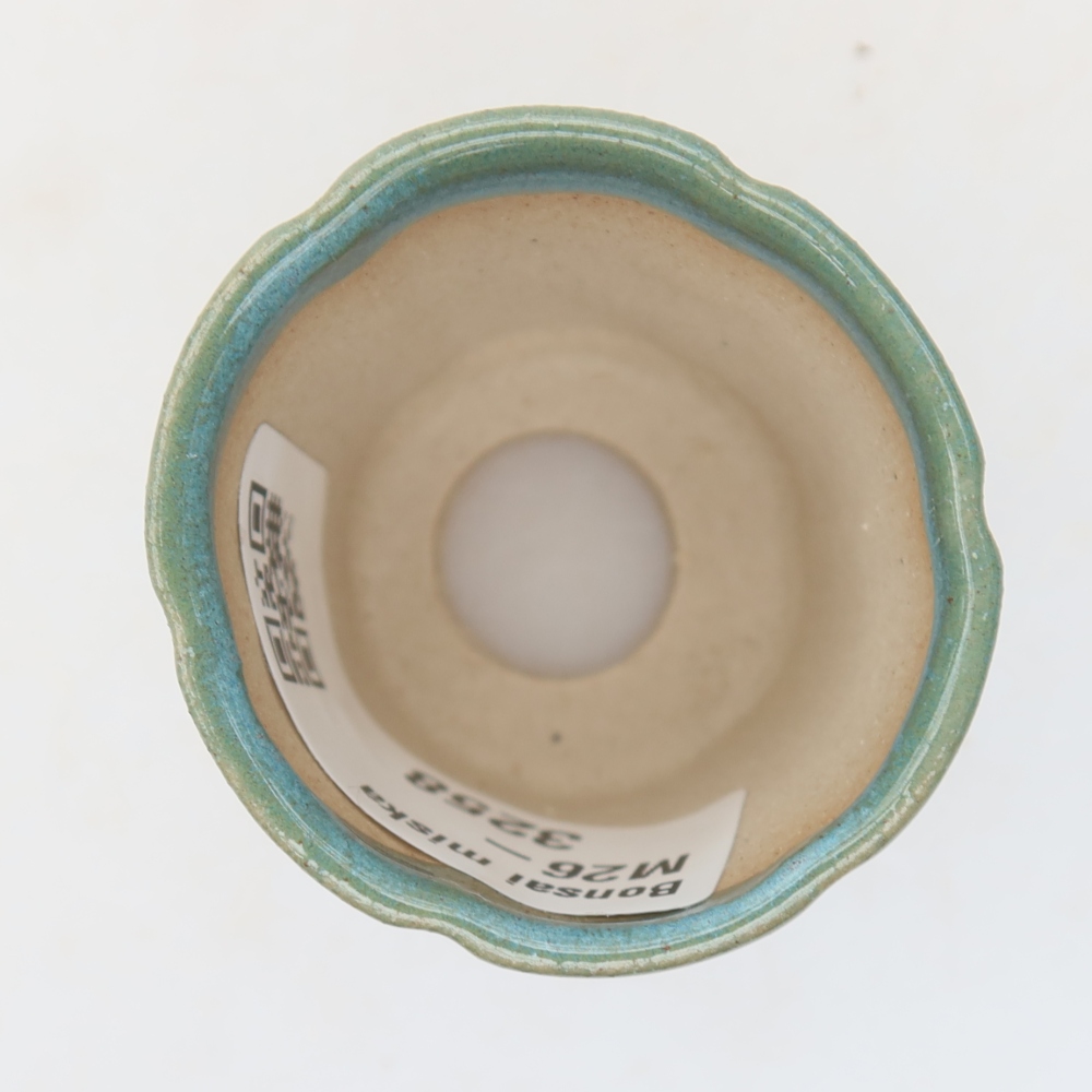 Bonsaischale aus Keramik 4 x 4 x 4,5 cm, Farbe blau
