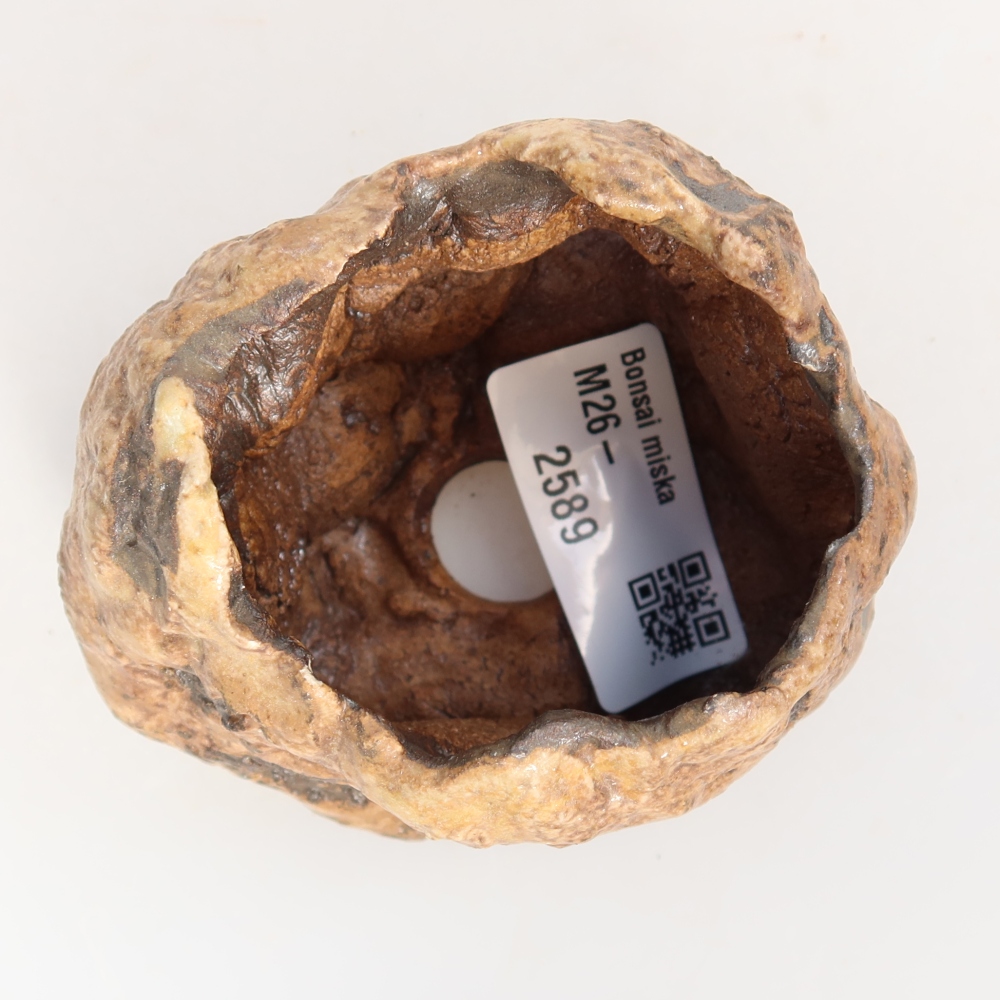 Keramikschale 7 x 6 x 6 cm , Farbe braun