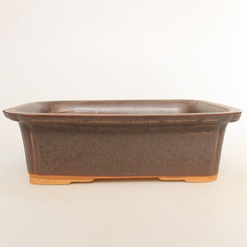 Keramikschale  20 x 15,5 x 5,5 cm, Farbe: braun