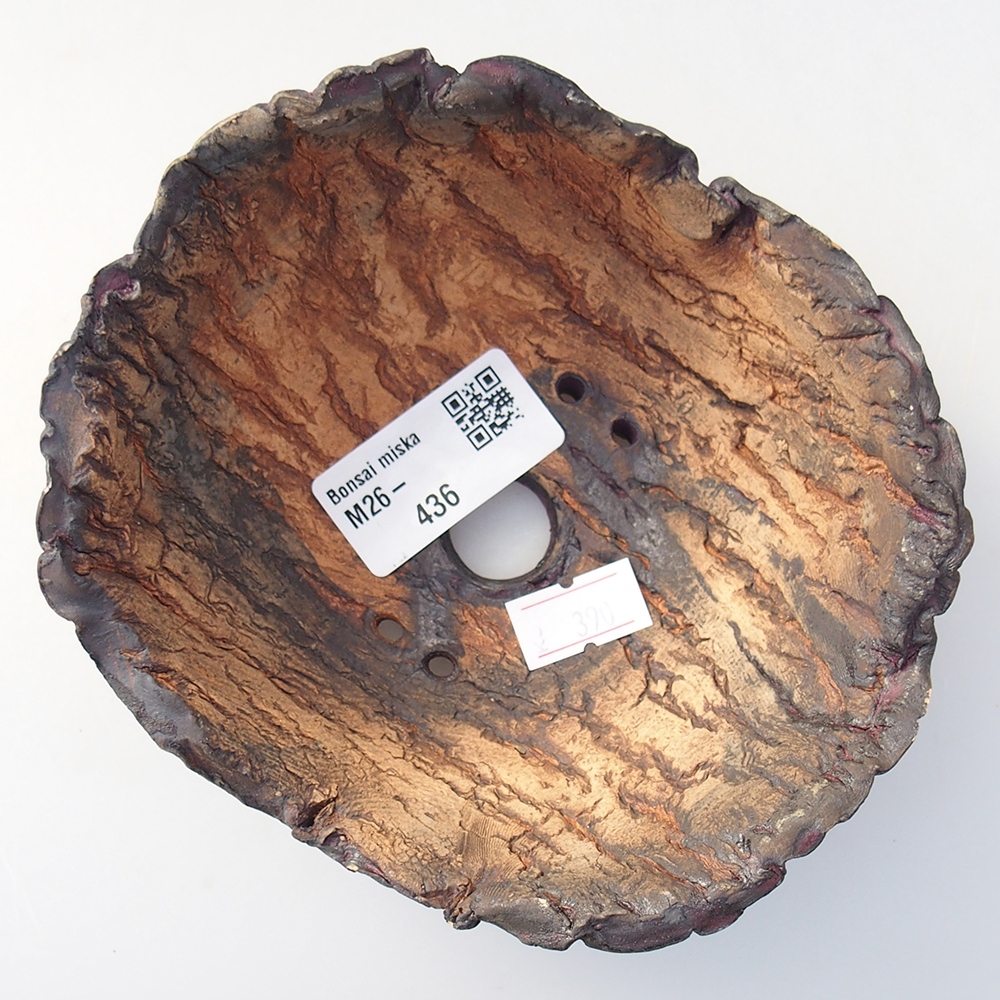 Keramikschale 13 x 12,5 x 7 cm , Farbe lila