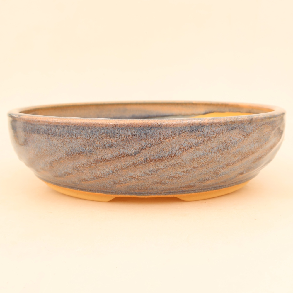 Keramik-Bonsai-Schale, 27 x 27 x 6,5 cm, Farbe: Blau