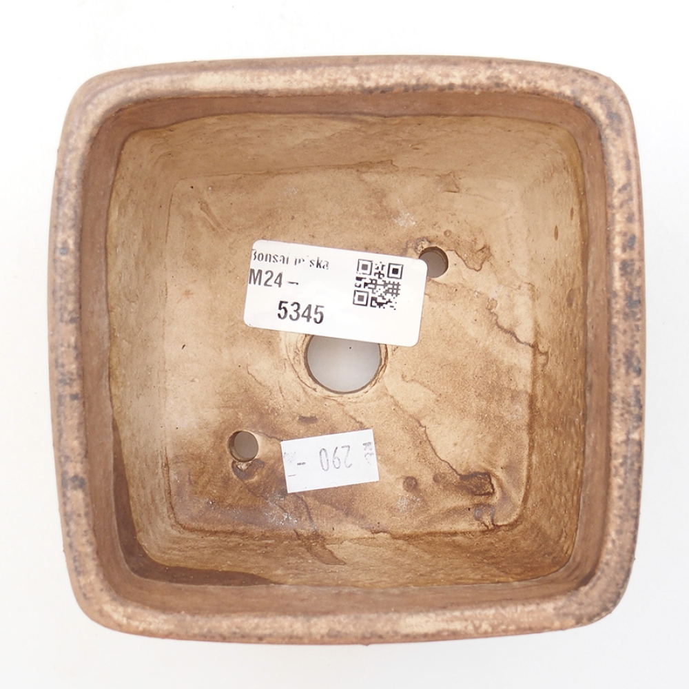 Bonsaischale aus Keramik 10,5 x 10,5 x 7 cm, rosa