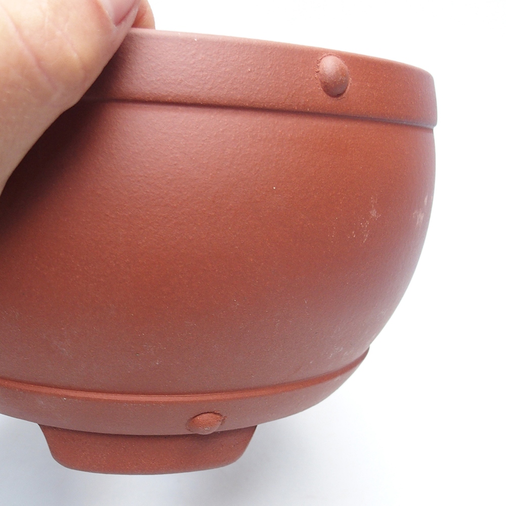 Schale 19 x 19 x 11,5 cm ziegelfarben